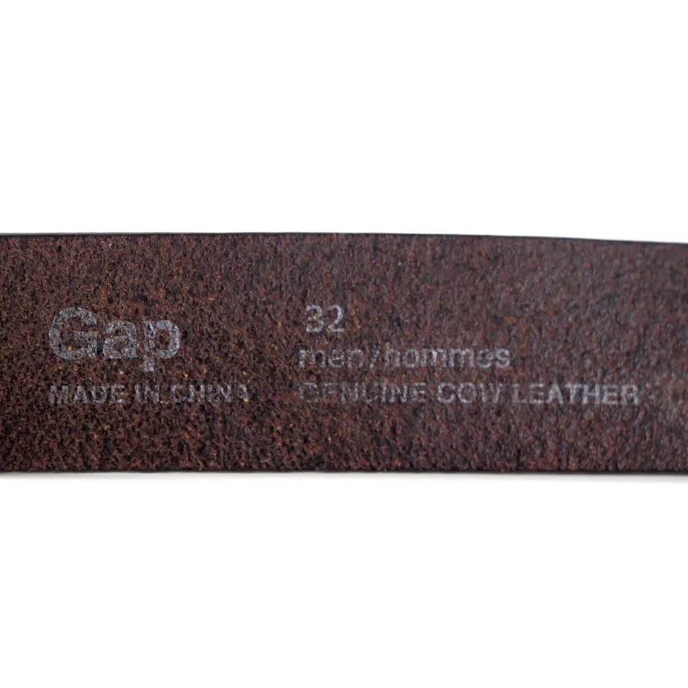 Gap SADDLE BROWN GENUINE LEATHER 1 1/8